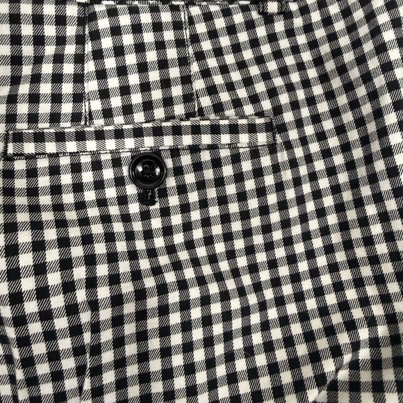 White House Black Market checkered black and white shorts size 14 - Picture 7 of 9